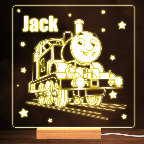 Thomas The Tank Engine Kid's Cartoon TV Character Personalized White Lamp Night Light