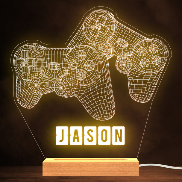 Gaming Controllers PlayStation Name Personalized Gift Lamp Night Light
