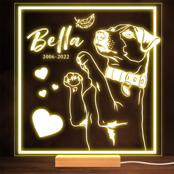 Jack Russell Terrier Dog Memorial Pet Loss Round Personalized Gift Lamp Night Light Jack Russell Terrier Dog Memorial Pet Loss Round Personalized Gift Lamp Night Light