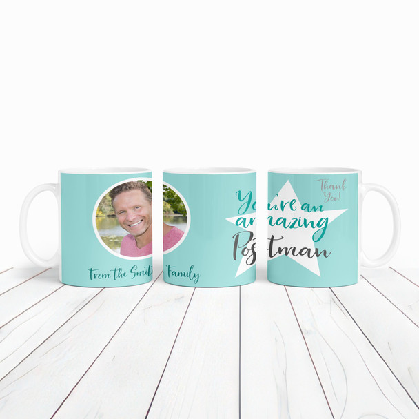 Gift For Postman Photo Star Coffee Tea Cup Personalized Mug