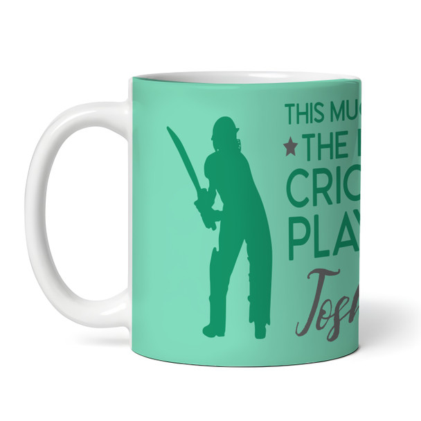 Best Cricket Gift Player Silhouette Coffee Tea Cup Personalized Mug