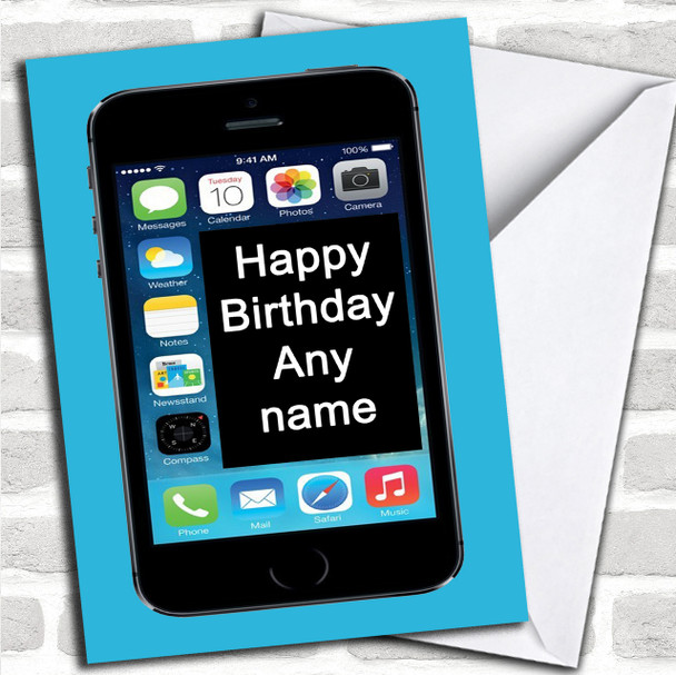 Funny Joke IPhone Mobile Phone Personalized Birthday Card