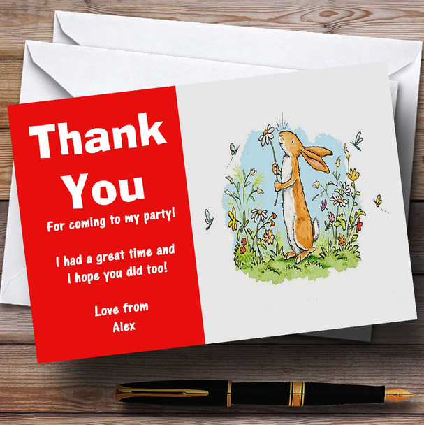 Guess How Much I Love You Personalized Children's Birthday Party Thank You Cards