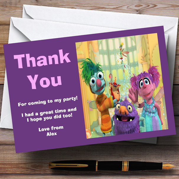 Abby's Flying School Personalized Children's Birthday Party Thank You Cards