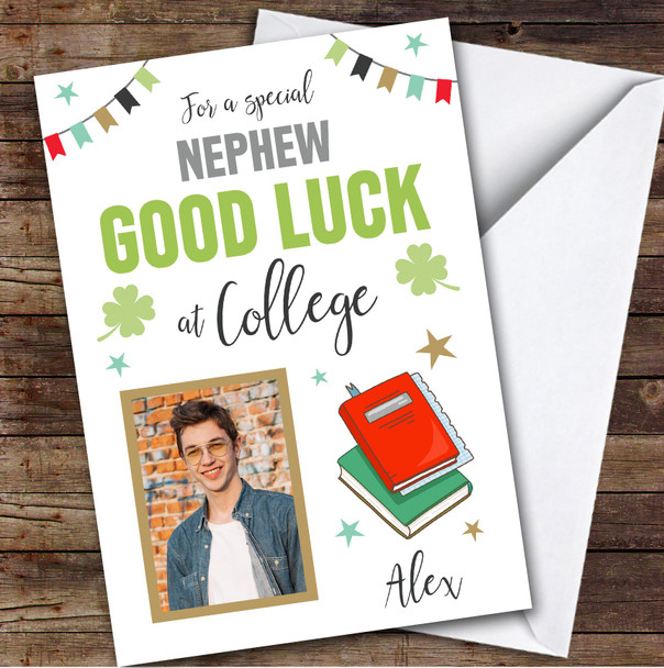 Personalized Off To College Card For Nephew Photo Books Hat