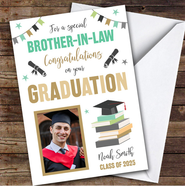 Personalized Graduation Card For Brother-In-Law Photo Books Hat