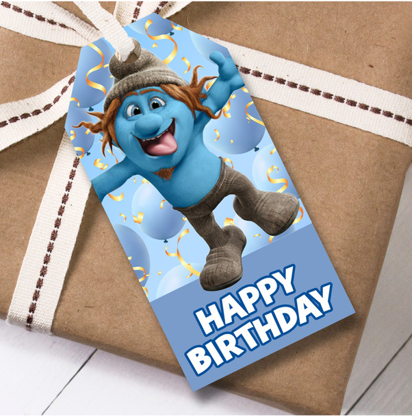 Birthday 12 Large Gift Tags Smurfs Kids Birthday Design 13