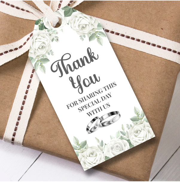 Thank You Wedding Day 12 Gift Tags Thank You Sharing Day Favor Tags