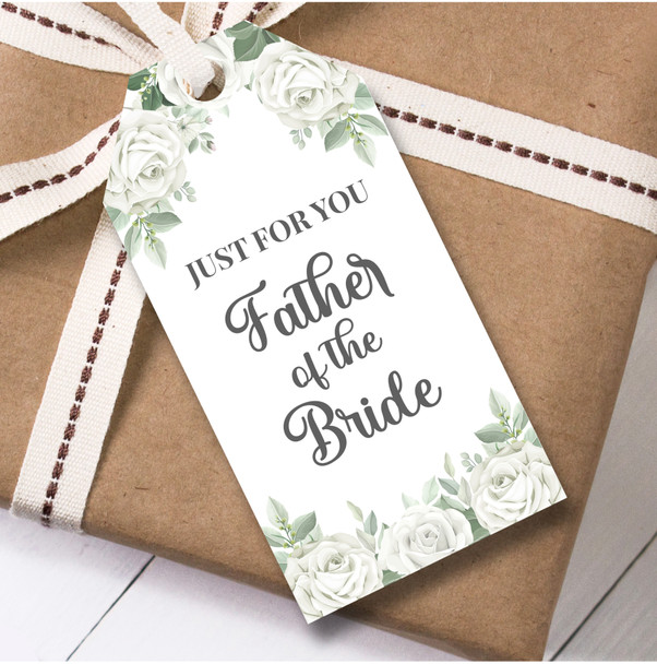 Wedding Day 12 Large Gift Tags For Father of the Bride Flowers Wedding Day