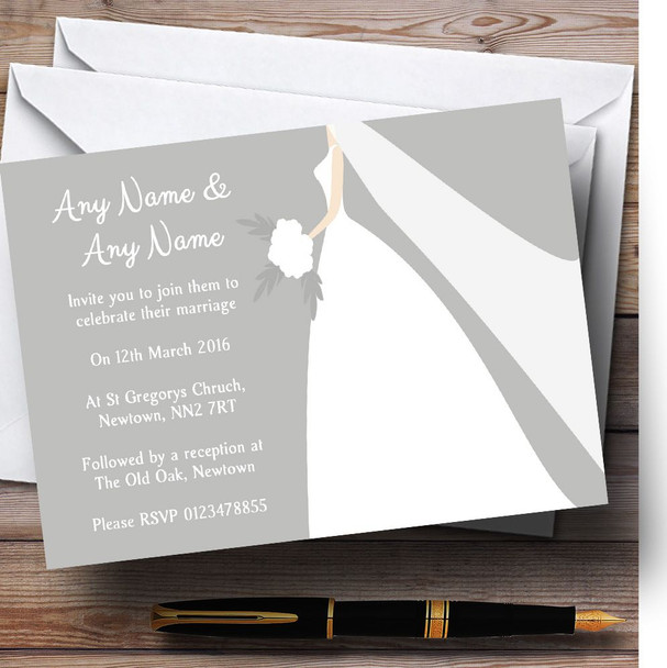 Great White Bride Personalized Wedding Invitations