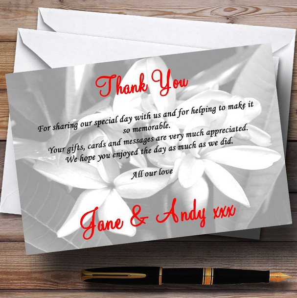 Grey Lily Personalized Wedding Thank You Cards
