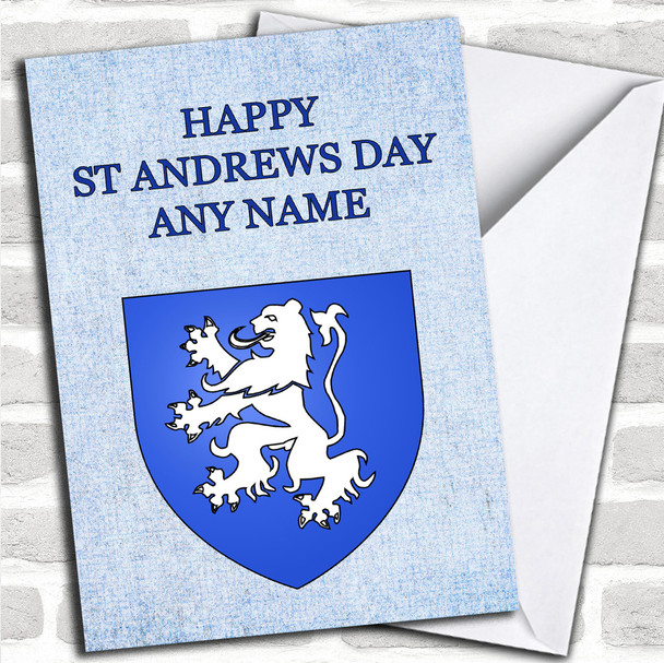 Scottish Lion Personalized St Andrews Day