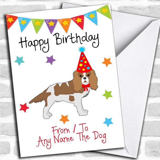 To From Dog King Charles Spaniel Personalized Birthday Card