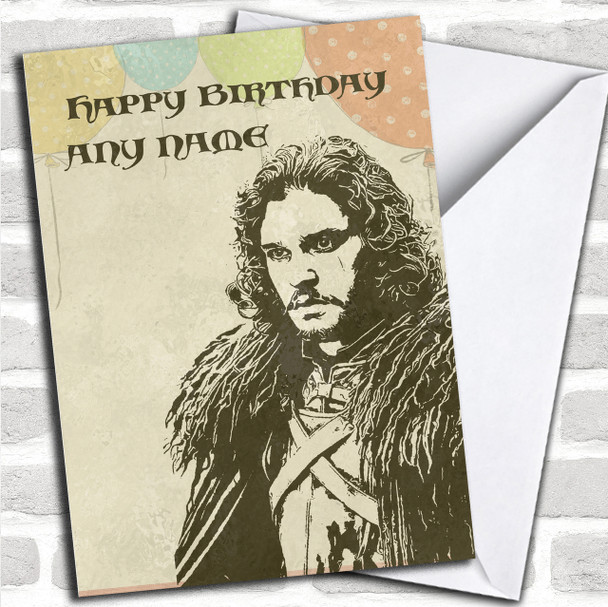 Got Jon Snow Dad Night Watch Game Of Thrones Birthday Personalized Card