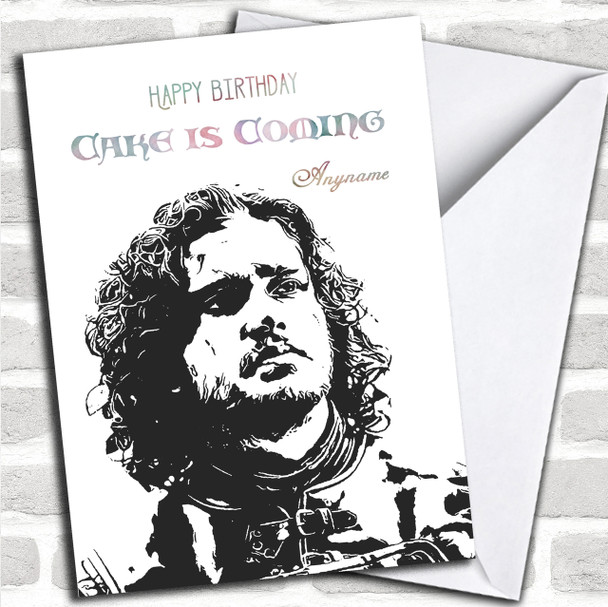 Got Jon Snow Cake Is Coming Game Of Thrones Birthday Personalized Card