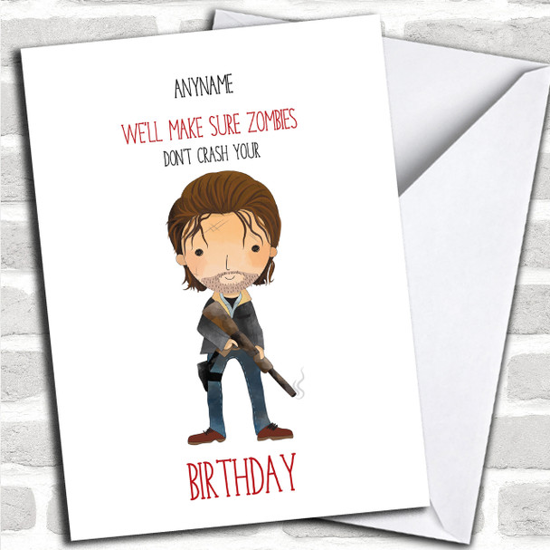 The Walking Dead Rick Birthday Personalized Card