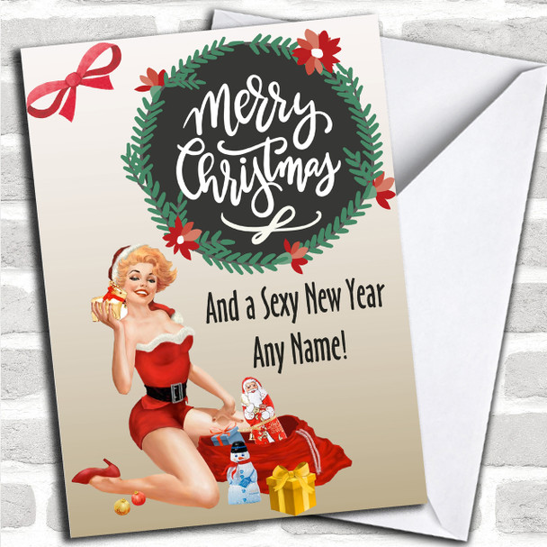 Sexy Little Xmas Christmas Personalized Card