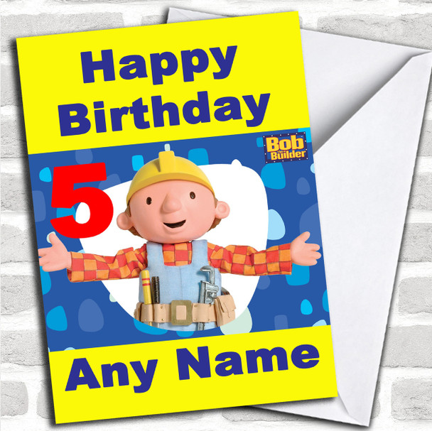 Bob The Builder Personalized Birthday Card