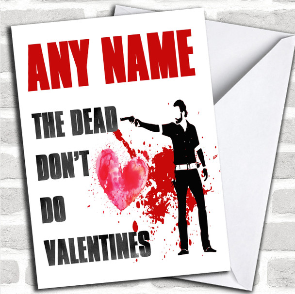 Walking Dead Funny Valentines Personalized Card