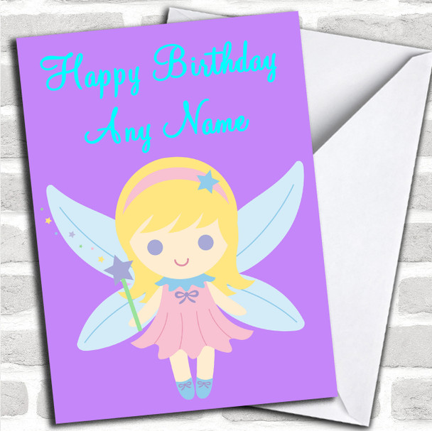 Purple Fairy Personalized Birthday Card