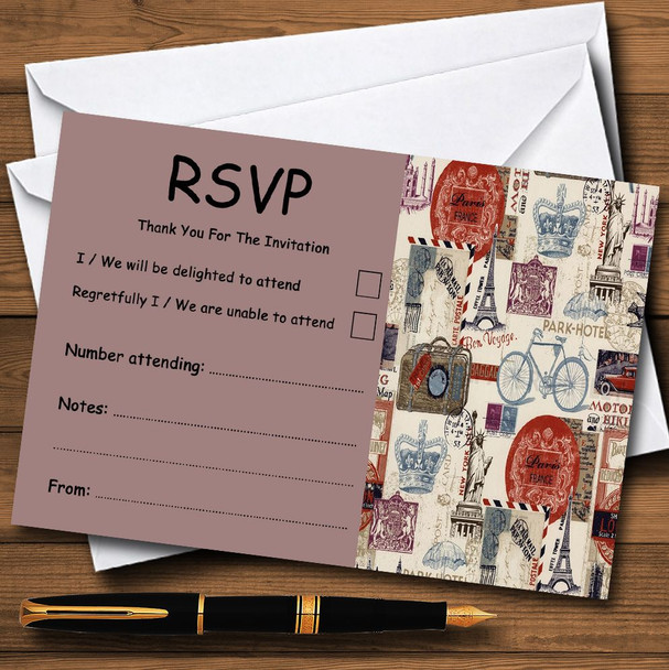 Parisian Chic Paris Personalized RSVP Cards