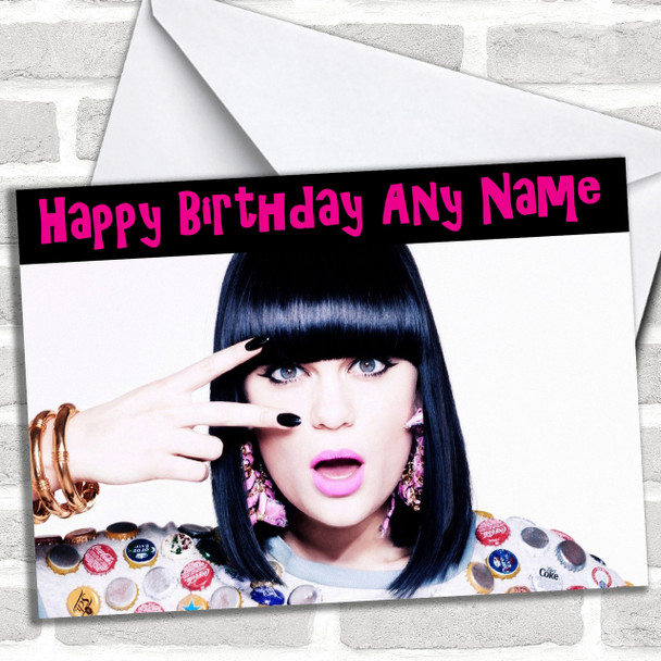 Jessie J Personalized Birthday Card