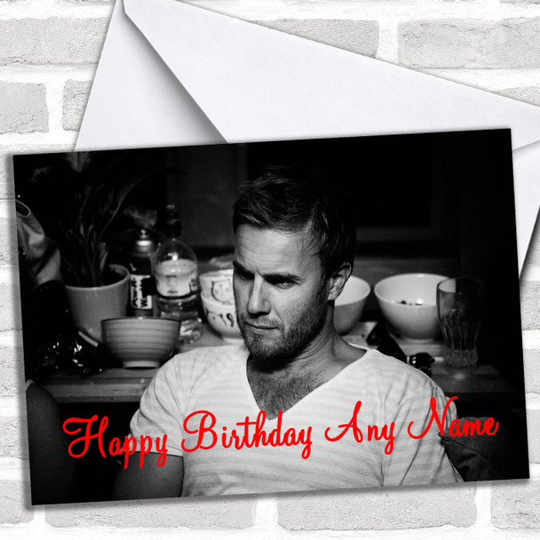 Sexy Gary Barlow Personalized Birthday Card