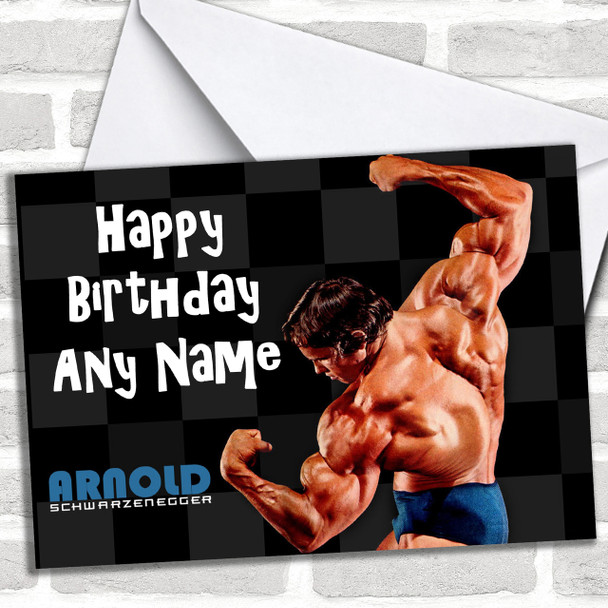 Arnold Schwarzenegger Personalized Birthday Card