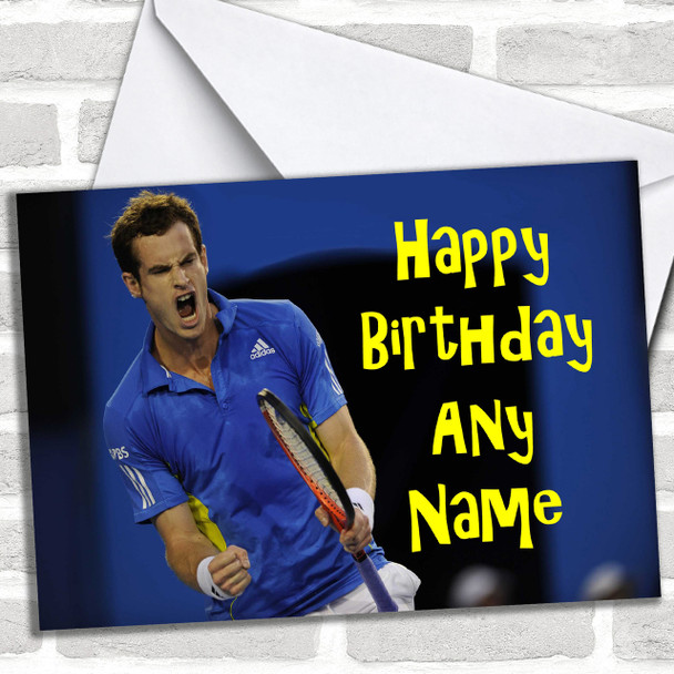 Andy Murray Personalized Birthday Card