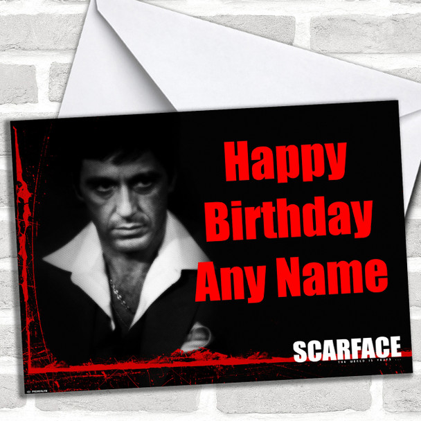 Al Pacino Scarface Personalized Birthday Card