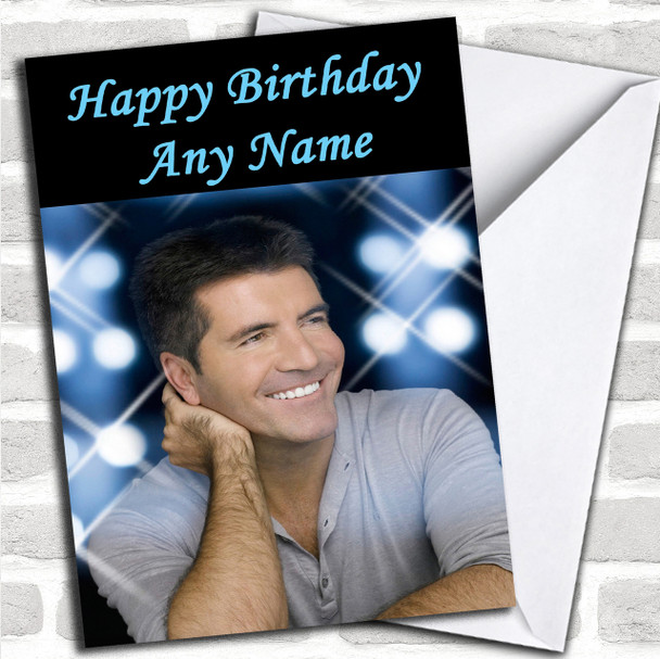 Simon Cowell Personalized Birthday Card