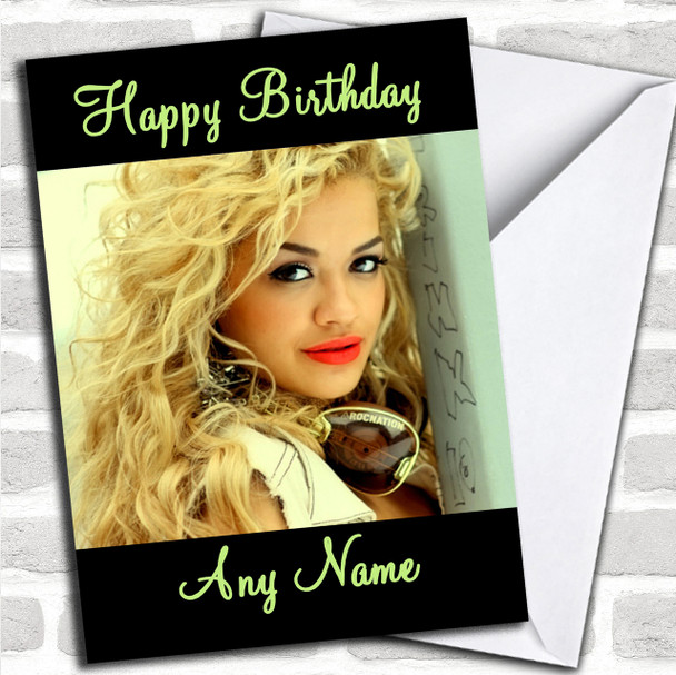 Rita Ora  Personalized Birthday Card