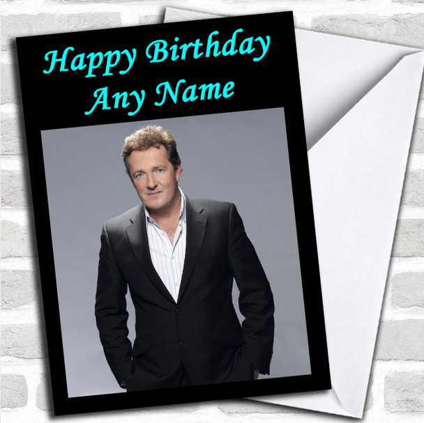 Piers Morgan Personalized Birthday Card