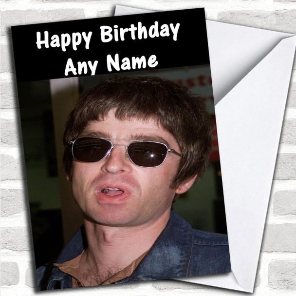 Noel Gallagher Personalized Birthday Card