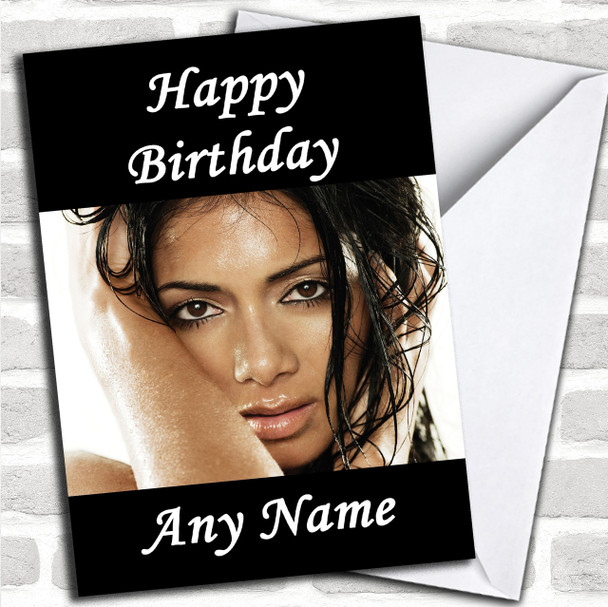 Nicole Scherzinger Sexy Personalized Birthday Card