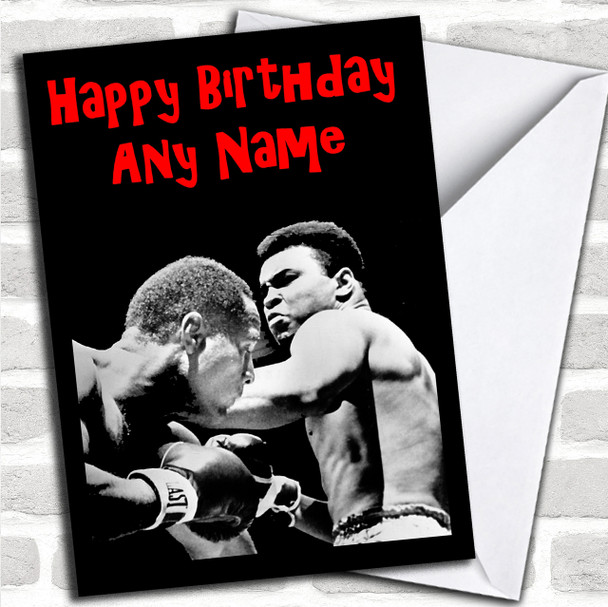 Muhammad Ali Personalized Birthday Card
