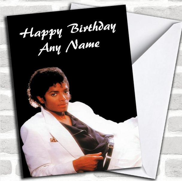 Michael Jackson Bad Personalized Birthday Card