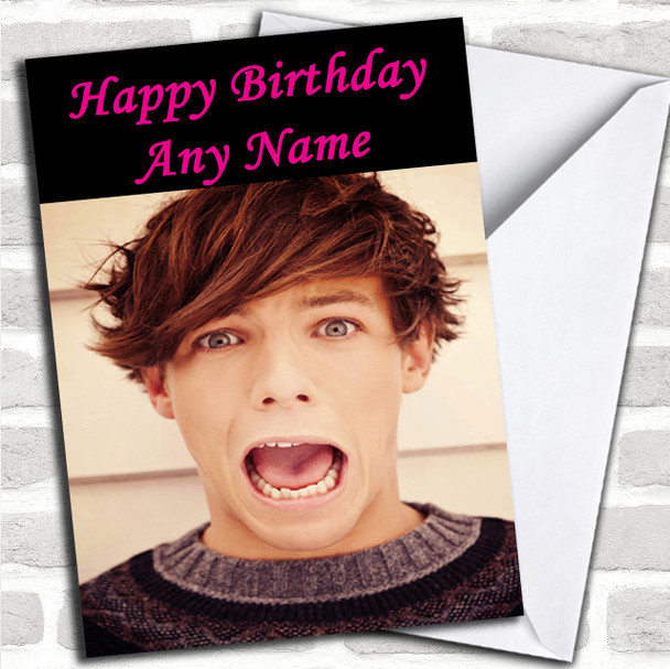 Louis Tomlinson Personalized Birthday Card