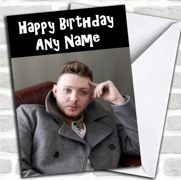 Sexy James Arthur Personalized Birthday Card