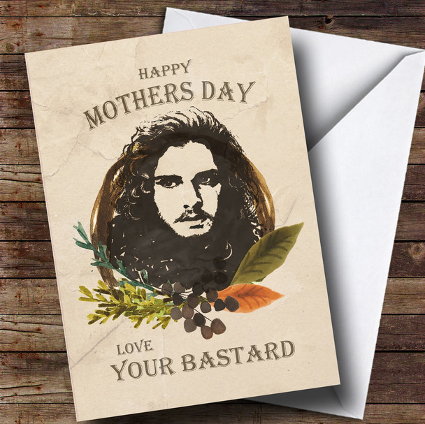 Personalized Game Of Thrones Jon Snow Mothers Day Card