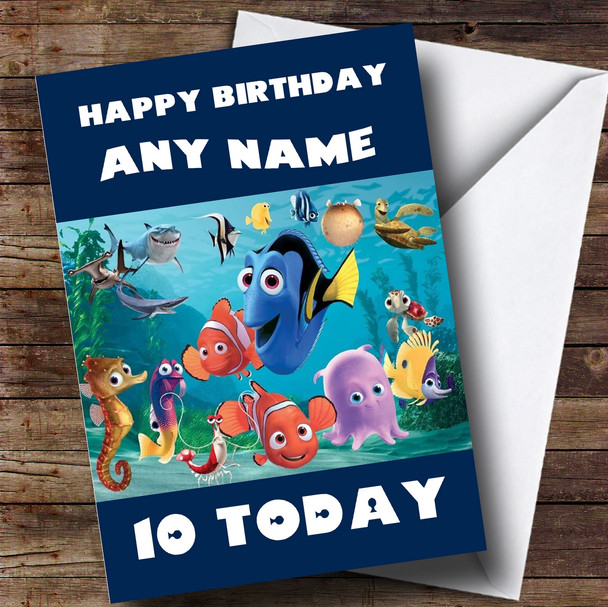 Personalized Finding Nemo Dory Children's Birthday Card