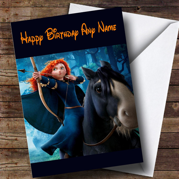 Personalized Brave Disney Children's Birthday Card