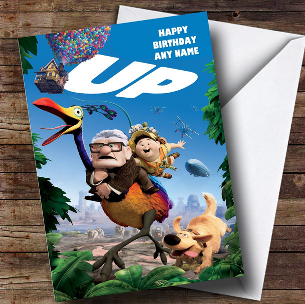 Personalized Up Disney Children's Birthday Card