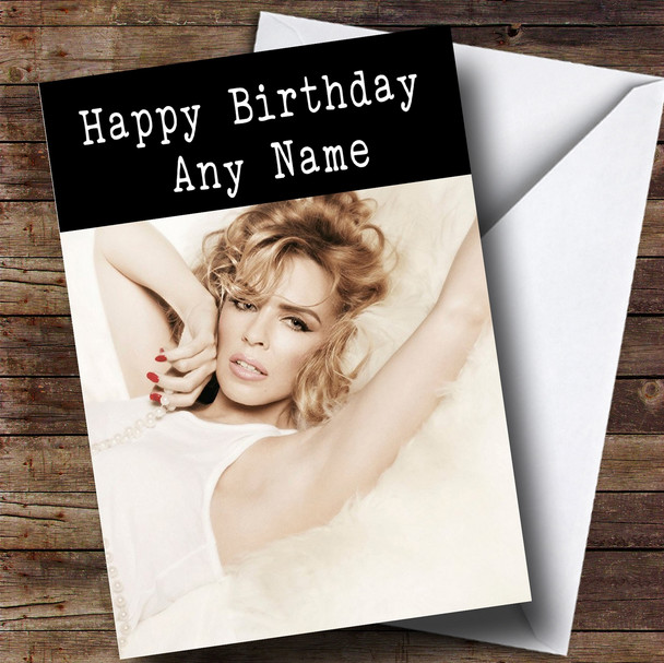 Personalized Kylie Minogue Sexy Celebrity Birthday Card