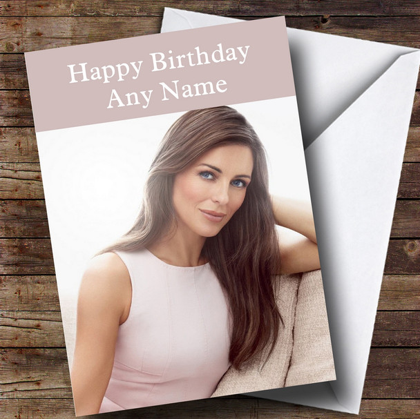 Personalized Elizabeth Hurley Celebrity Birthday Card