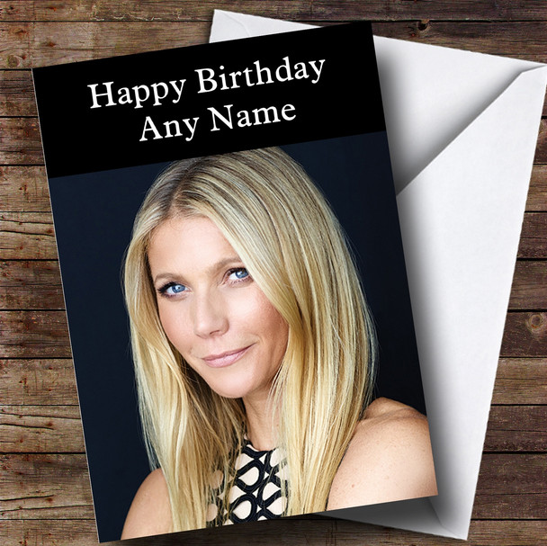 Personalized Gwyneth Paltrow Celebrity Birthday Card