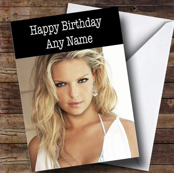 Personalized Katherine Heigl Celebrity Birthday Card