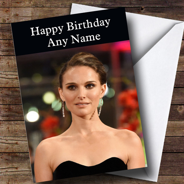 Personalized Natalie Portman Celebrity Birthday Card
