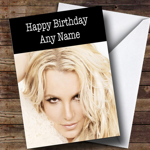 Personalized Britney Spears Celebrity Birthday Card