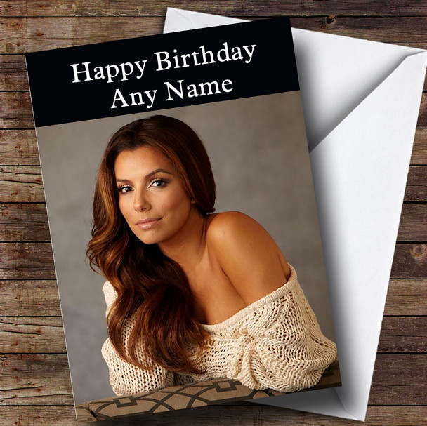 Personalized Eva Longoria Celebrity Birthday Card